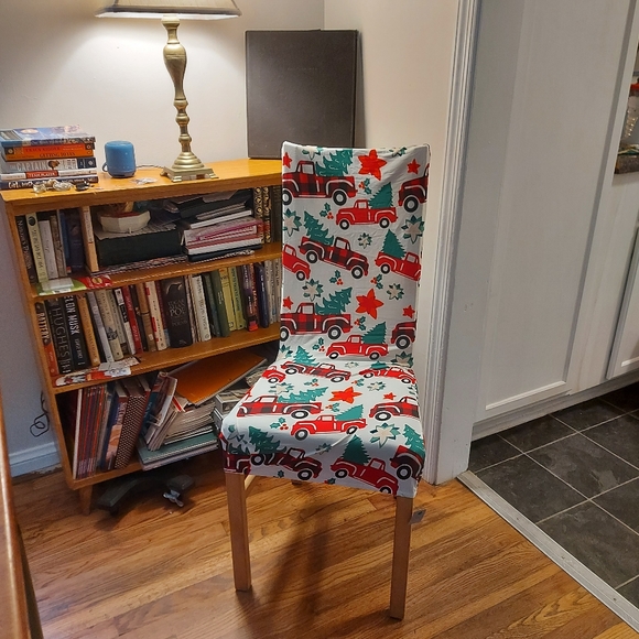 Set of 3 Christmas Chair Slip Covers - Picture 1 of 3